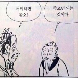 대답 물음 질문 죽어 죽으면 되는 것이다