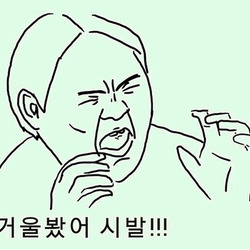 오징어 거울 못생김 갑오징어 얼굴 꼴뚜기 얼굴 모습