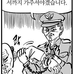 대머리 검거 철컥 경찰 머머리 이말년 침착맨