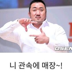 마동석 관속에 매장 니관속에매장 관짝 죽고싶냐 뒤진다