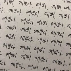 예쁘다 예뻐 예쁨