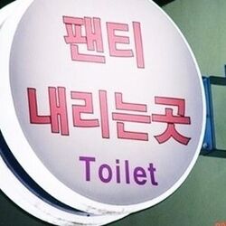 팬티 내리는곳 화장실 Toilet