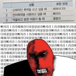 에헤라디야 삐리리 울랄라 분노 폭력 언어폭력 억울 분한마음 빡침 욕설