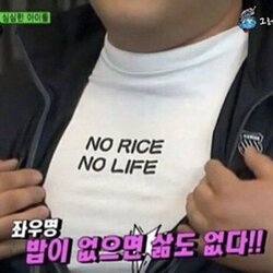 밥이 없으면 삶도 없다 좌우명 no rice no life