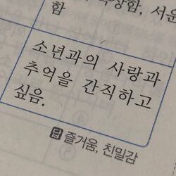 소년과의 사랑과 추억을 간직하고 싶음 소년 사랑 추억 간직