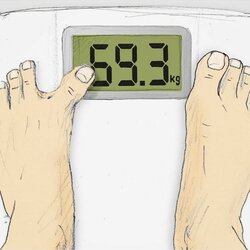 다이어트 저울 10kg 줄이는 방법 발가락 슬쩍