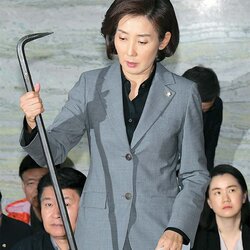 나경원 빠루 국회 국회의원 국힘 자유한국당 난동