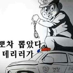 경찰 철컹 수갑 삐뽀차 뽑았다 널 데리러가 폴리스