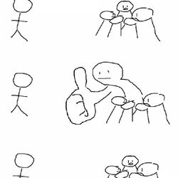 혼자 자랑하는데 사람들이 건성으로 들음